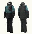 etc ユニセックス スキーウェア スノーウェア スノースーツ 上下セット 耐水圧10000mm BNS-105 BLK×DGRN